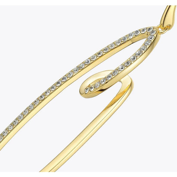 Modern Design Rhinestone Geometric Drop Earrings Water Droplets Shape Fashion Jewelry-Lucid Fantasy
