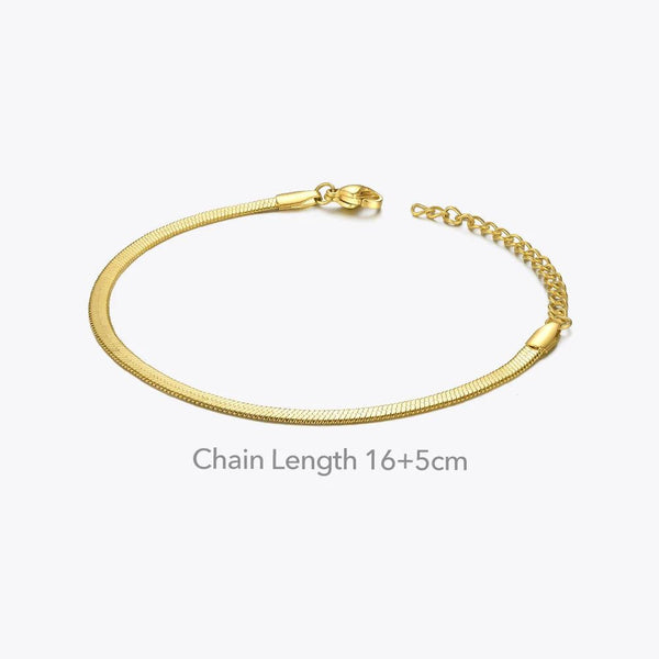 Modern Design Snake Bone Bracelet Gold Color Stainless steel Fashion Jewelry-Lucid Fantasy