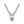 Modern Design Stainless Steel Necklace Heart-Shaped Colored Zircon Pendant Necklaces Fashion Jewelry-Lucid Fantasy