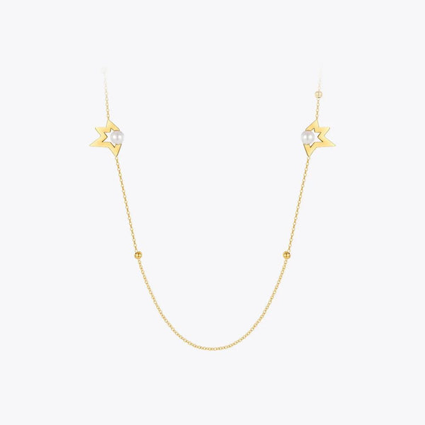 Modern Design Stars Necklace Gold Color Fashion Jewelry Stainless Steel Choker Necklace-Lucid Fantasy