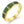 Natural Chrome Diopside Sterling Silver Ring Yellow Gold Plated 0.8 Carats Gemstone Fine Jewelry S925-Lucid Fantasy