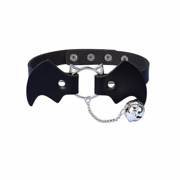 Neo Gothic Punk Choker Necklace - Black Goth Punk Deluxe Mix