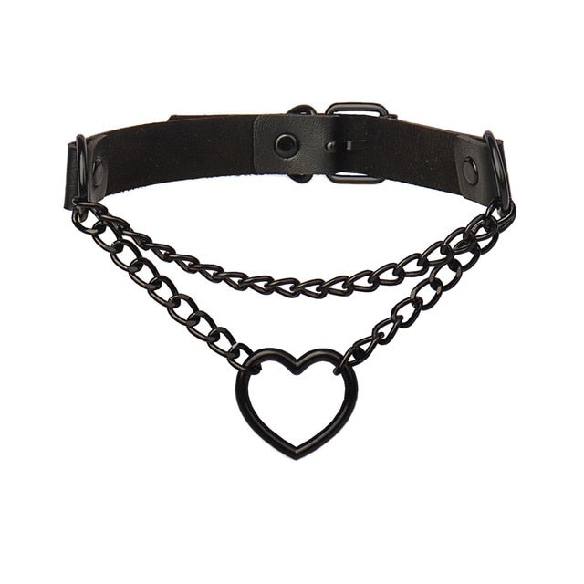 Emo Heart Choker