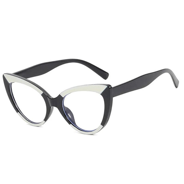 New Cat Eye Double Color Glasses Clear Anti-Blue Light Eyewear Optical Frames-Lucid Fantasy