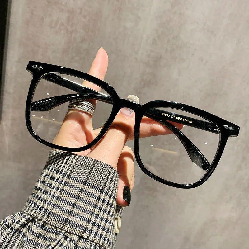 New Square Clear Anti-Blue Light Glasses Optical Eyewear Retro Rivets Fashion Frame-Lucid Fantasy