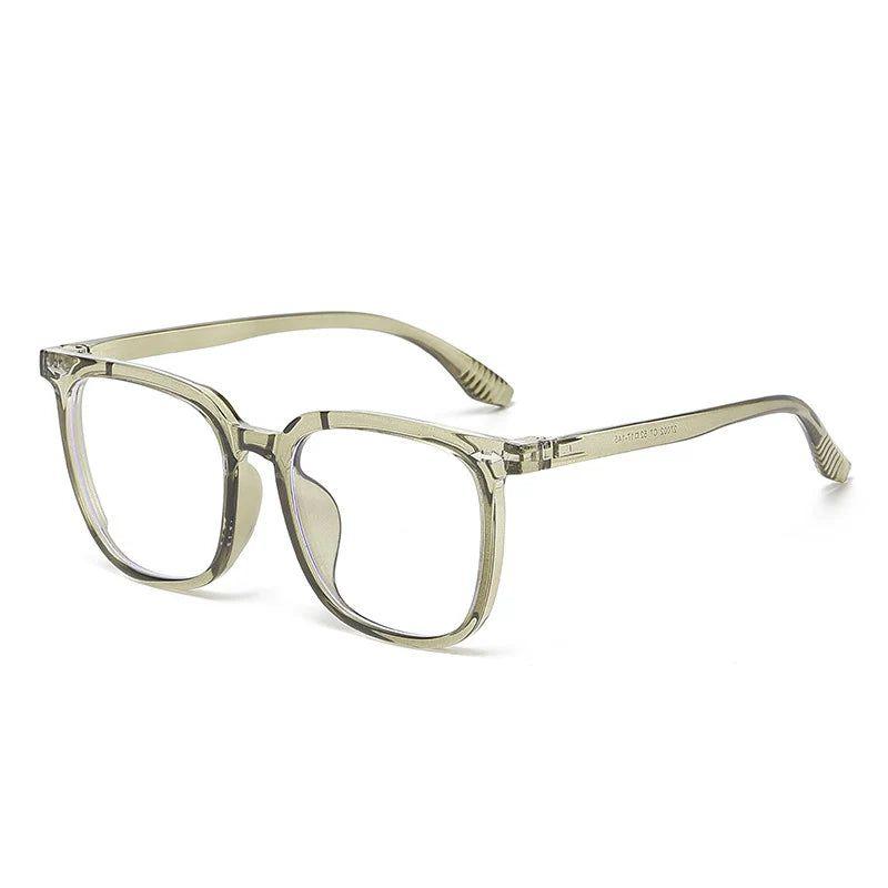 New Square Clear Anti-Blue Light Glasses Optical Eyewear Retro Rivets Fashion Frame-Lucid Fantasy