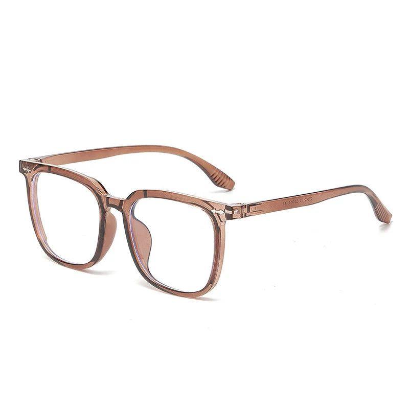 New Square Clear Anti-Blue Light Glasses Optical Eyewear Retro Rivets Fashion Frame-Lucid Fantasy