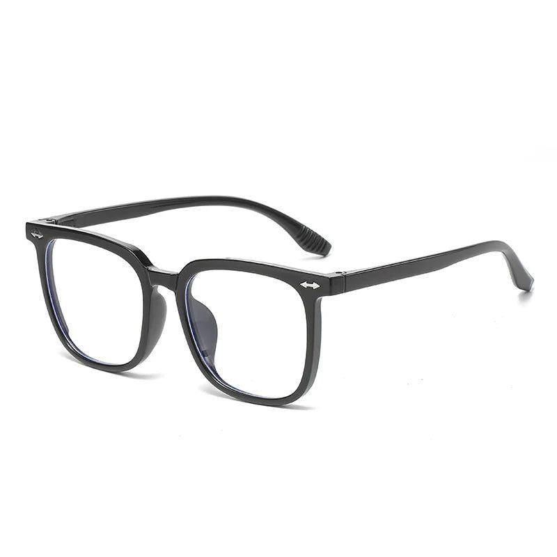 New Square Clear Anti-Blue Light Glasses Optical Eyewear Retro Rivets Fashion Frame-Lucid Fantasy