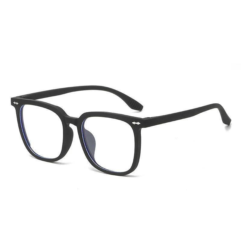 New Square Clear Anti-Blue Light Glasses Optical Eyewear Retro Rivets Fashion Frame-Lucid Fantasy