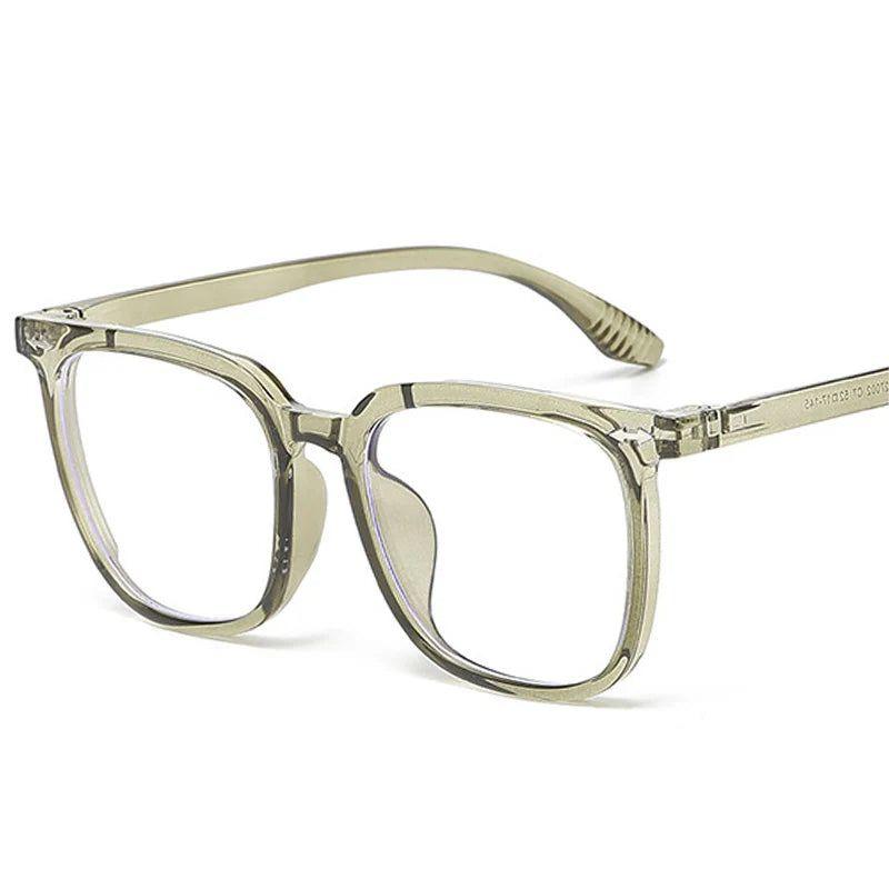 New Square Clear Anti-Blue Light Glasses Optical Eyewear Retro Rivets Fashion Frame-Lucid Fantasy