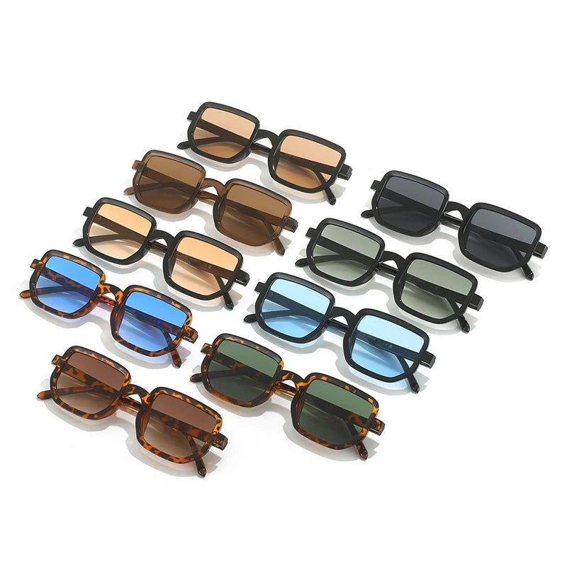 New Square Gradient Lens Sunglasses UV400 Stylish Fashion Shades-Lucid Fantasy