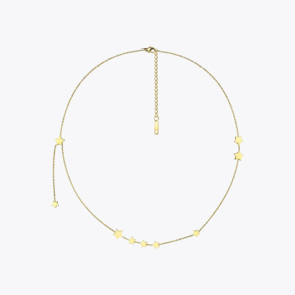 New Style Star Choker Necklace Gold Color Chain Necklaces Fashion Boho Holiday Jewelry-Lucid Fantasy