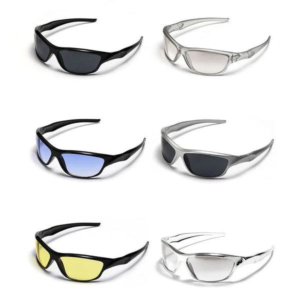New Y2K Oval Sunglasses Sports Goggle Eyeglasses UV400-Lucid Fantasy