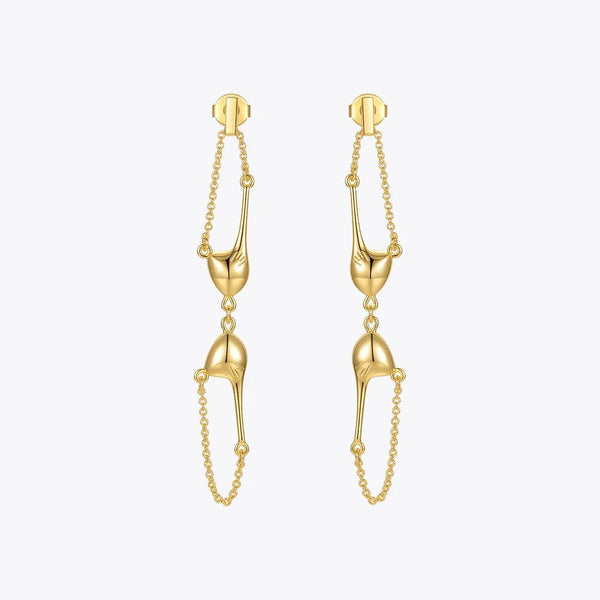 Original Design Bra Drop 18K Gold Plated Sexy Dangling Earring Fashion Jewelry-Lucid Fantasy