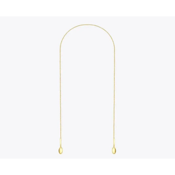 Original Design Cute Spoon Body Chain Necklace Stainless Steel Gold Color Long Necklaces Body Jewelry-Lucid Fantasy