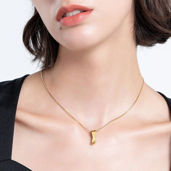 Original Design Geometric Simple Necklace Irregular Necklace Gold Color Fashion Jewelry-Lucid Fantasy
