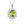 LUCID FANTASY Pure 925 Sterling Silver Sun Flower Pendant Necklace Natural Peridot Created Sapphire 2.4ct Gems Cross Chain Fine Jewelry