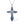 LUCID FANTASY 100% 925 Sterling Silver Cross Pendant 1.4ct Gems Blue O-Chain Nano Necklace Fine Jewelry