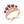 Pure 925 Sterling Silver Crown Ring Natural Garnet Gemstone Elegant Design 14K Rose Gold Plated Fine Jewelry