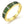Natural Chrome Diopside Sterling Silver Ring Yellow Gold Plated 0.8 Carats Gemstone Fine Jewelry S925