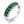 Natural Chrome Diopside Sterling Silver Ring 1.6 Carats Vivid Green Gemstone Style Fine Jewelry