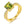 Natural Peridot Sterling Silver Ring Yellow Gold Plated 2.5 Carats S925 Jewelry Luxury Style
