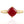 LUCID FANTASY 18K Gold Plated 925 Sterling Silver 7*7MM Ruby Gemstone Ring Fine Jewelry
