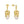Modern Design Gold Melt Drop Teeth Pearl  Earrings Gold Color Fashion Jewelry