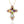 LUCID FANTASY Real Silver Cross Pendant Pure 925 Necklace Natural Multicolor Gemstone Big Cross 14K Gold Fine Jewelry