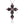 LUCID FANTASY 100% 925 Sterling Silver Cross Pendant Necklace 8.8ct Natural Rhodolite Gemstone Black Spinel Fine Jewelry