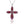 LUCID FANTASY 925 Sterling Silver Cross Pendant Necklace 5.5 Carats Red Gemstone Fine Jewelry
