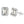 LUCID FANTASY 100% 925 Sterling Silver Emerald Cut 4CT High Carbon Diamonds Ear Stud Earrings Fine Jewelry