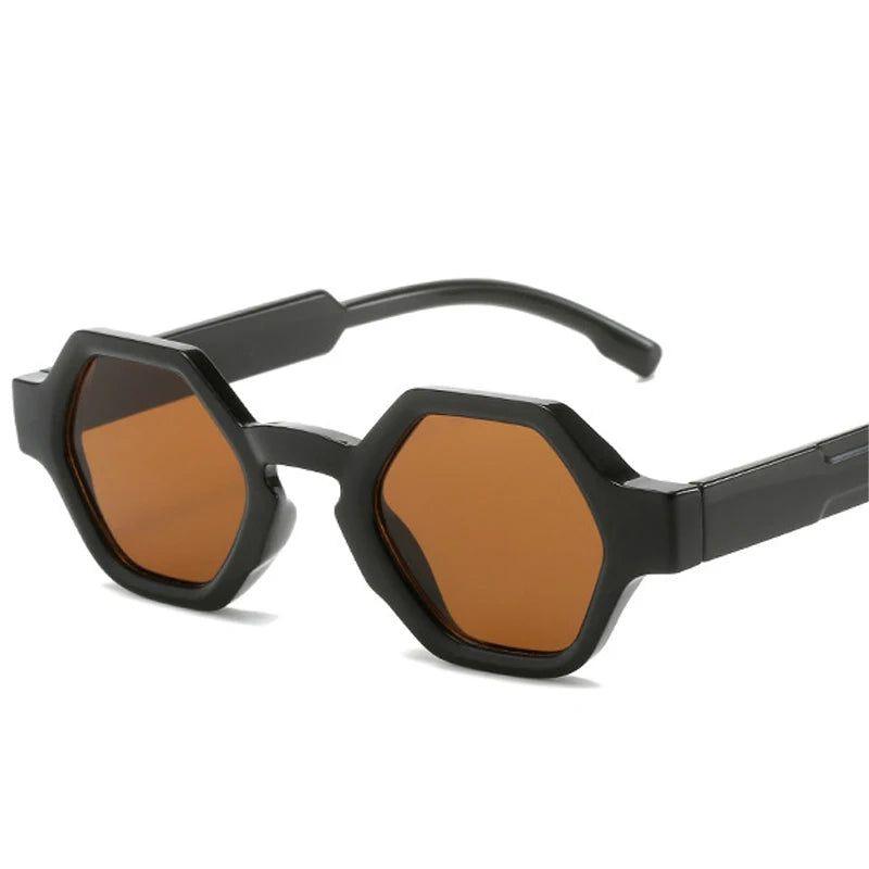 Punk-Inspired Retro Polygon Square Sunglasses with UV400 Protection - Lucid Fantasy 