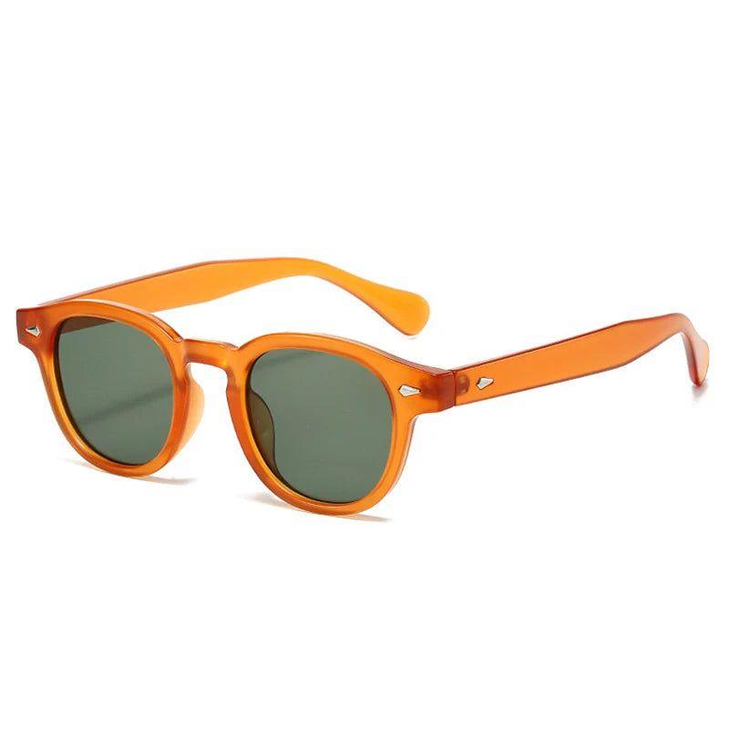 Retro Candy Color Oval Shades with Gradient Lenses and Rivet Details - UV400 Protection - Lucid Fantasy 