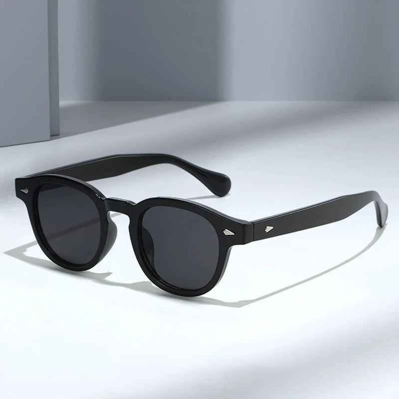 Retro Candy Color Oval Shades with Gradient Lenses and Rivet Details - UV400 Protection - Lucid Fantasy 