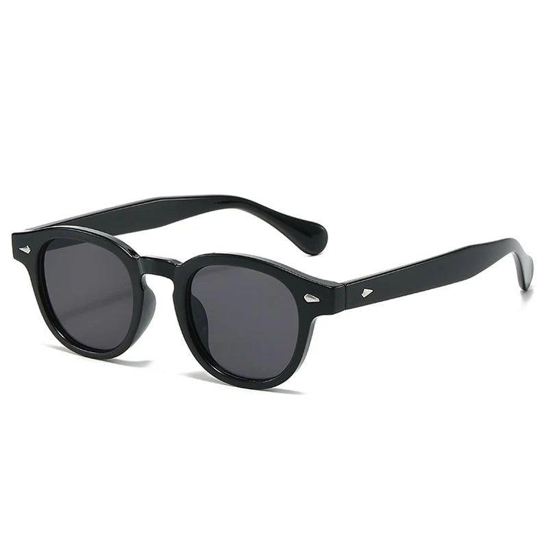 Retro Candy Color Oval Shades with Gradient Lenses and Rivet Details - UV400 Protection - Lucid Fantasy 