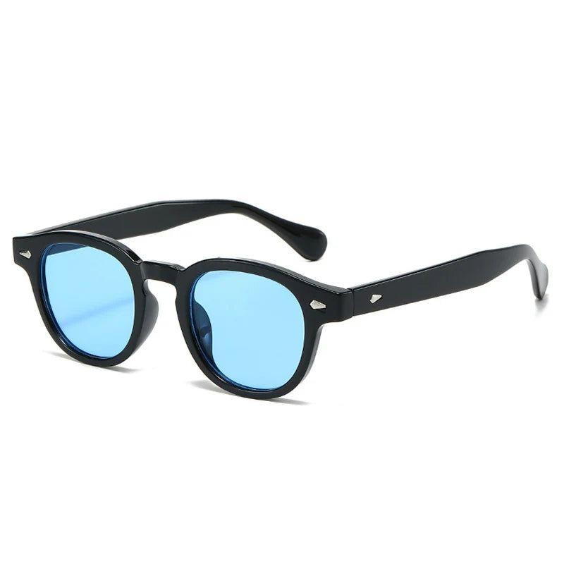 Retro Candy Color Oval Shades with Gradient Lenses and Rivet Details - UV400 Protection - Lucid Fantasy 