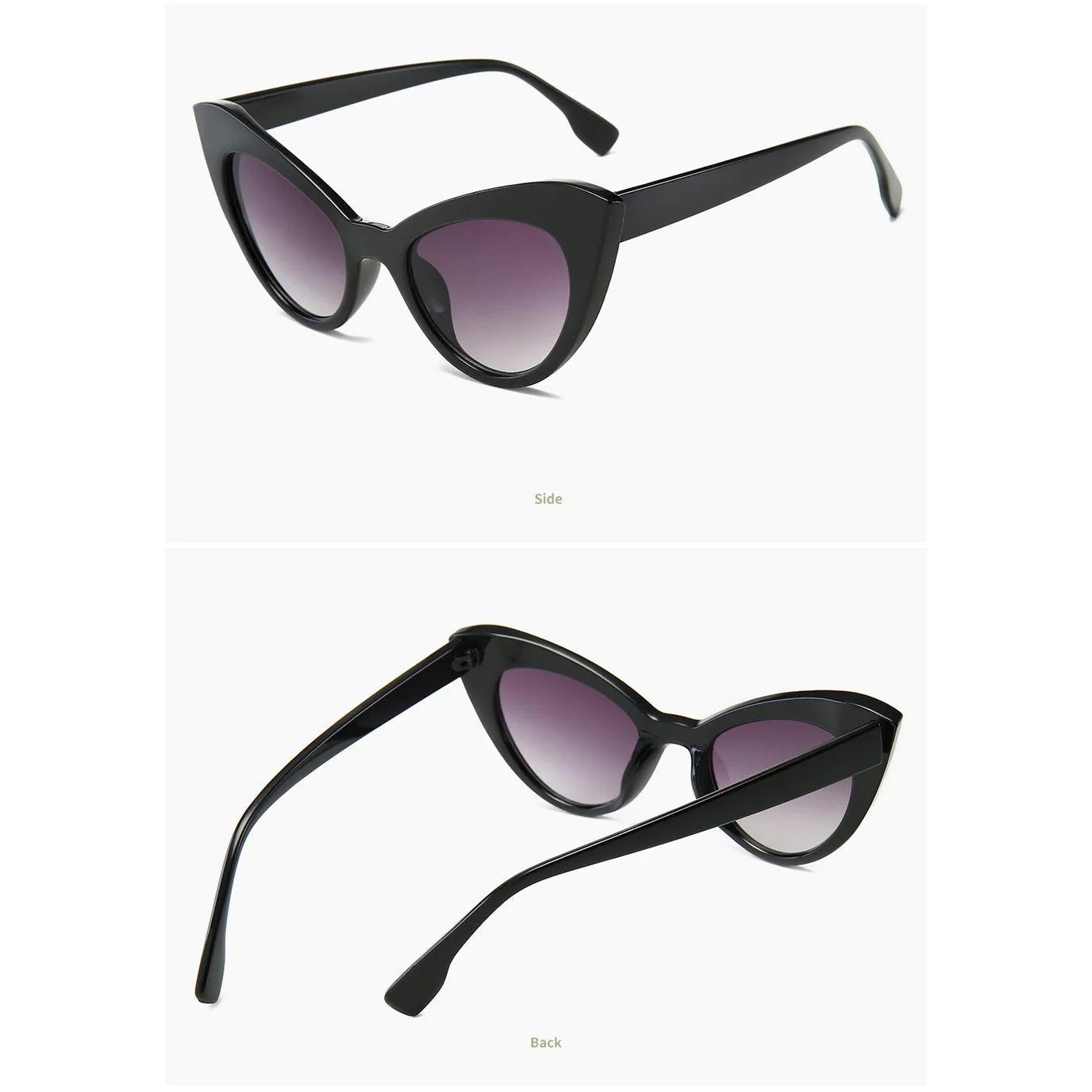 Retro Cat Eye Sunglasses with Polarized UV400 Lenses - Vintage Beach Fashion Shades - Lucid Fantasy 