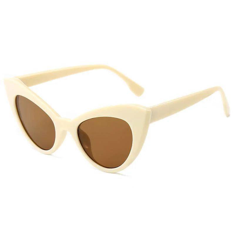 Retro Cat Eye Sunglasses with Polarized UV400 Lenses - Vintage Beach Fashion Shades - Lucid Fantasy 