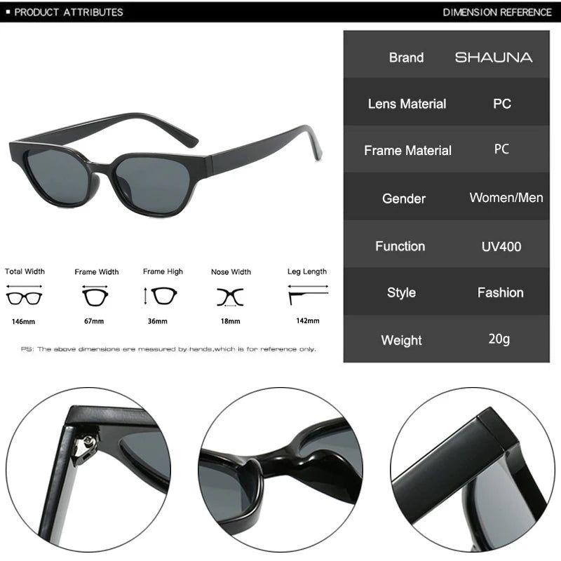 Retro Cat Eye Sunglasses with UV400 Protection - Stylish Vintage Shades - Lucid Fantasy 