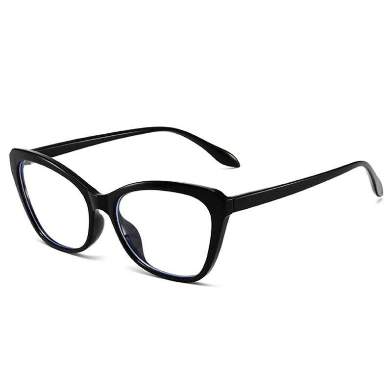 Retro Cat Eye TR90 Anti-Blue Light Glasses with Spring Hinge - Stylish Dual Color Frame - Lucid Fantasy 