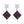 Retro Design Two-Tone Square Acrylic Sheet Drop Dangle Earrings