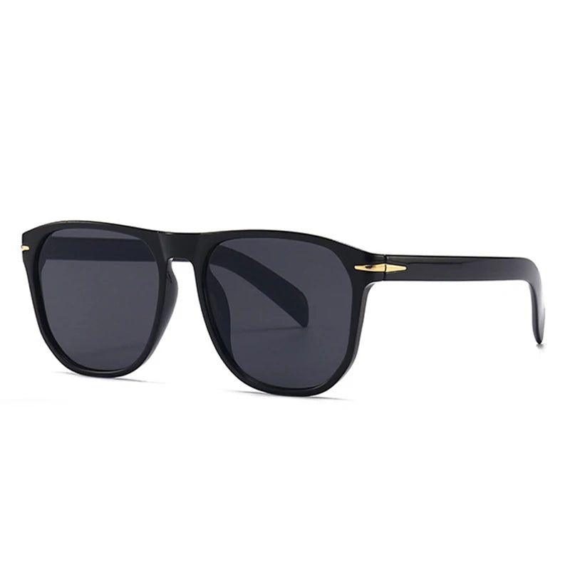 Retro Gradient Square Sunglasses with UV400 Protection and Stylish Rivet Accents - Lucid Fantasy 