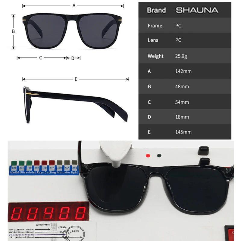 Retro Gradient Square Sunglasses with UV400 Protection and Stylish Rivet Accents - Lucid Fantasy 