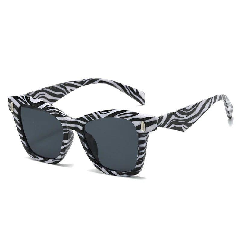 Retro-Inspired Cat Eye Sunglasses with UV400 Protection and Distinctive Rivet Details - Lucid Fantasy 