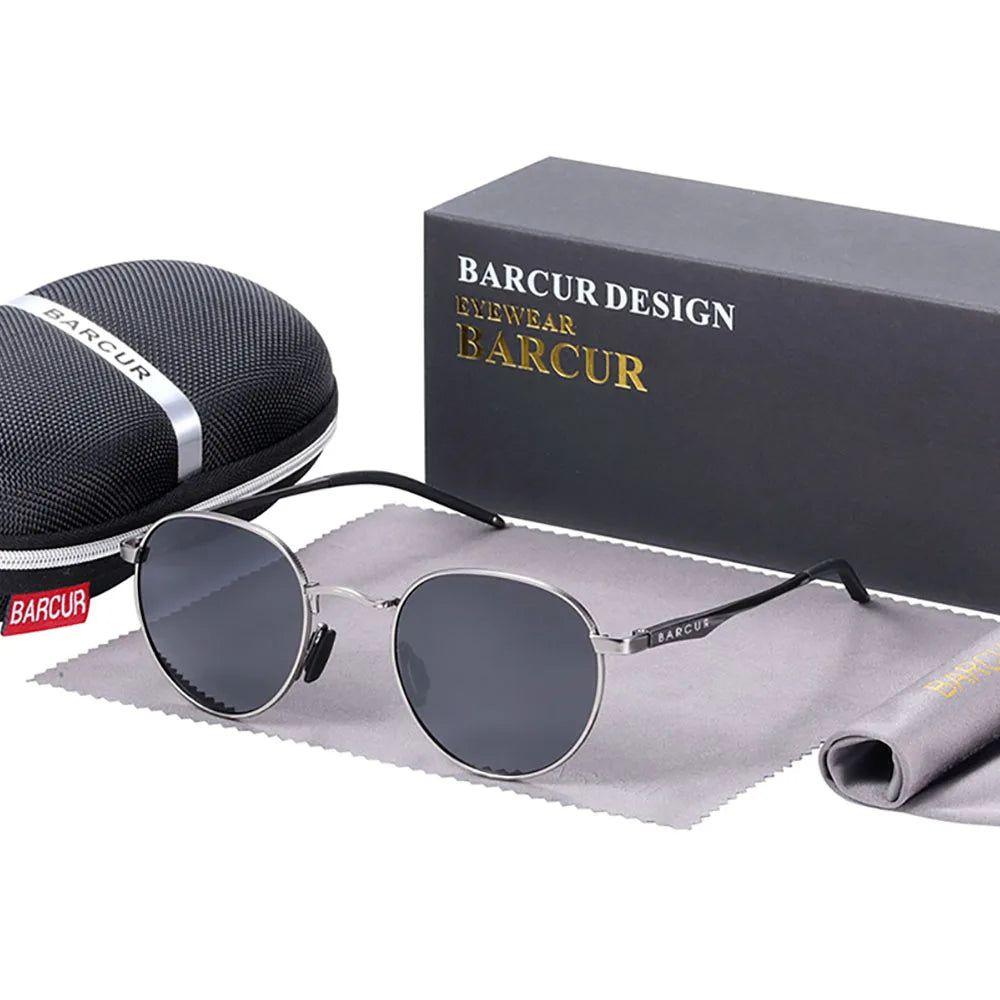 Retro Polarized Men's Sunglasses with UV400 Protection - By Barcur - Lucid Fantasy 