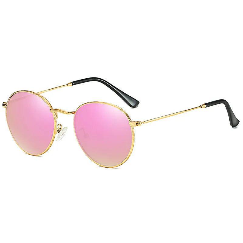 Retro Polarized Round Sunglasses with UV400 Protection - Chic Fashion Eyewear - Lucid Fantasy 