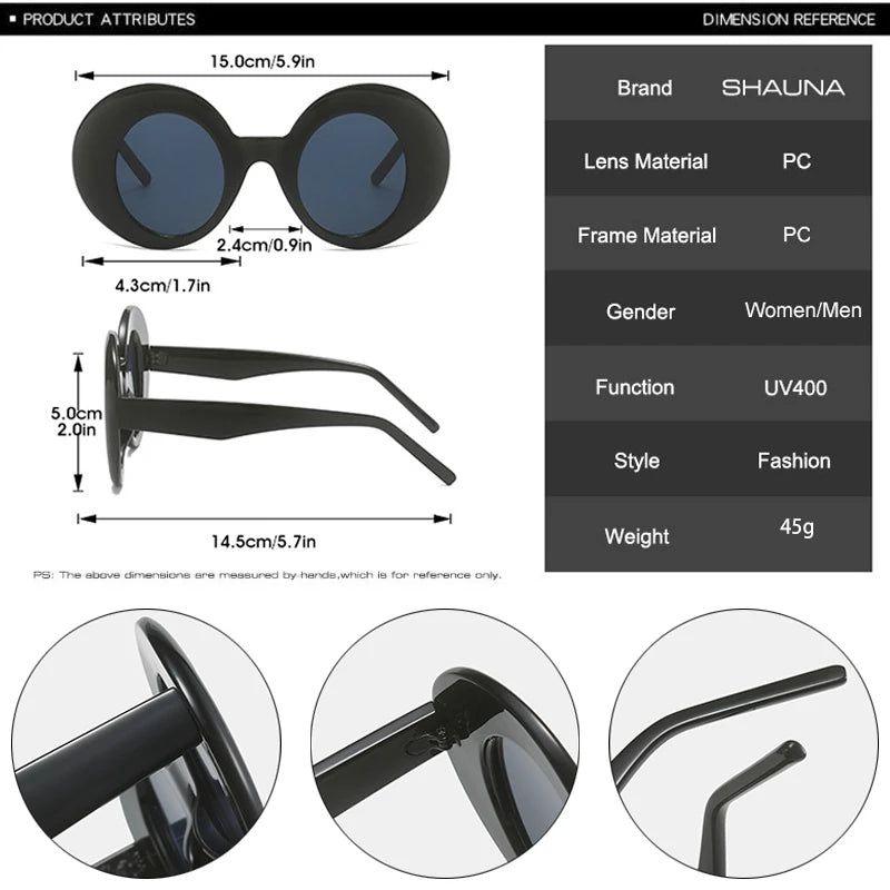 Retro Punk Oval Contrast Color Sunglasses with UV400 Protection - Lucid Fantasy 