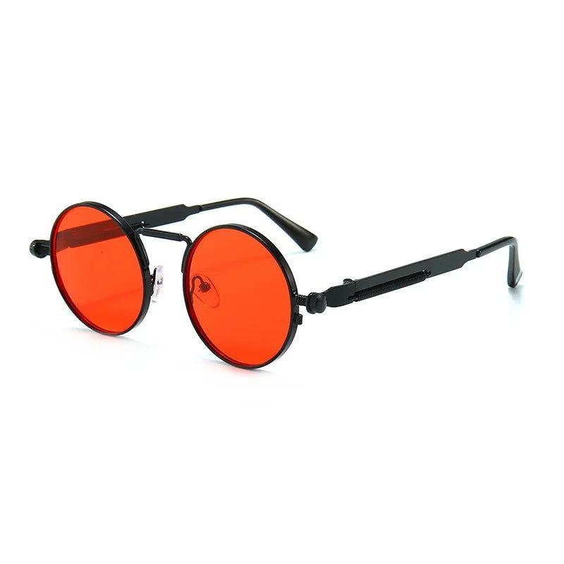 Retro Punk Round Sunglasses with UV400 Protection - Lucid Fantasy 