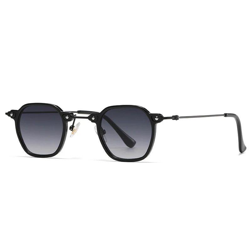 Retro Rivet Square Punk Sunglasses with UV400 Protection - Lucid Fantasy 